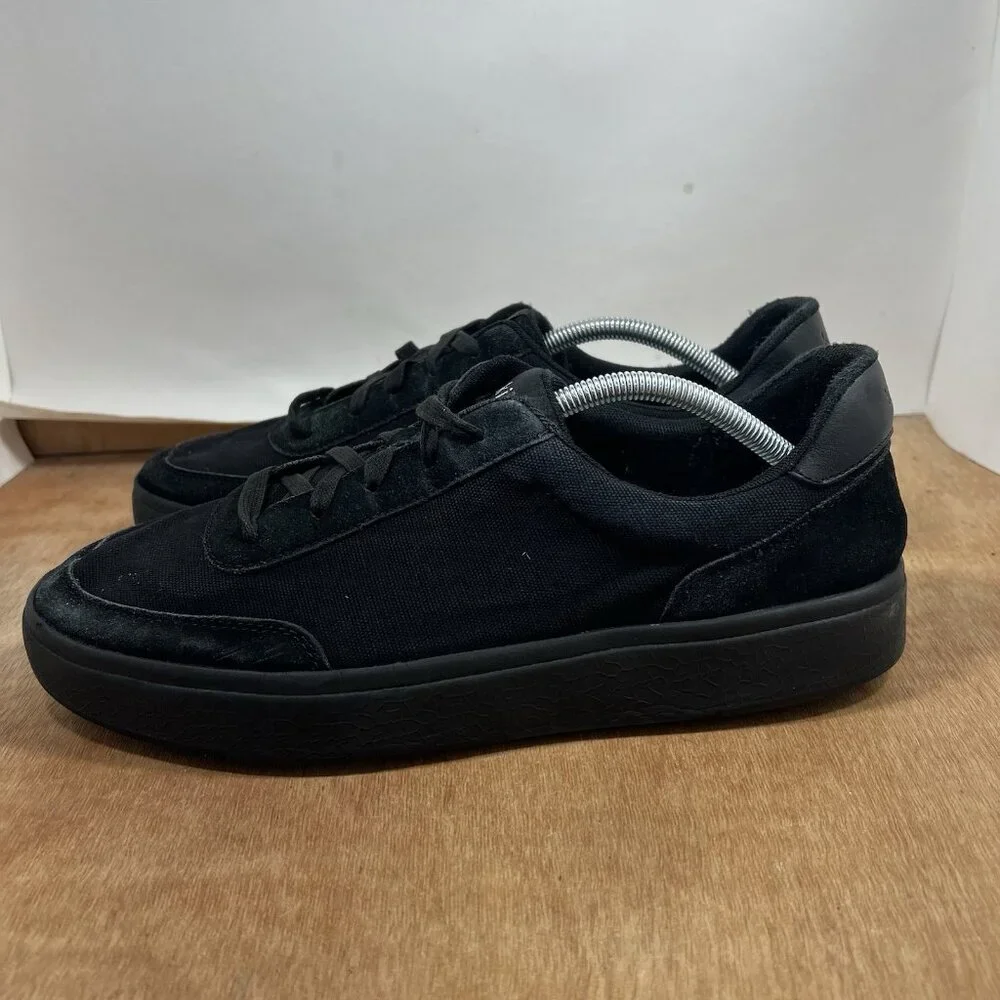 Kizik Prague Mens Size12 Canvas Handsfree Shoes Sneakers Black